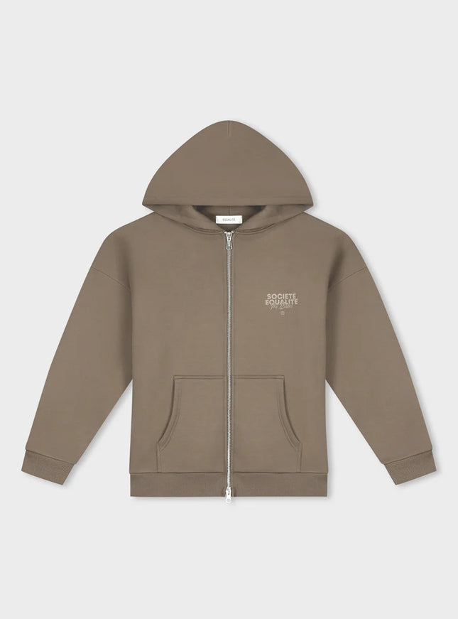 Equalite Equalite Full Zip Hoodie Societe 2.0 FW25 Taupe