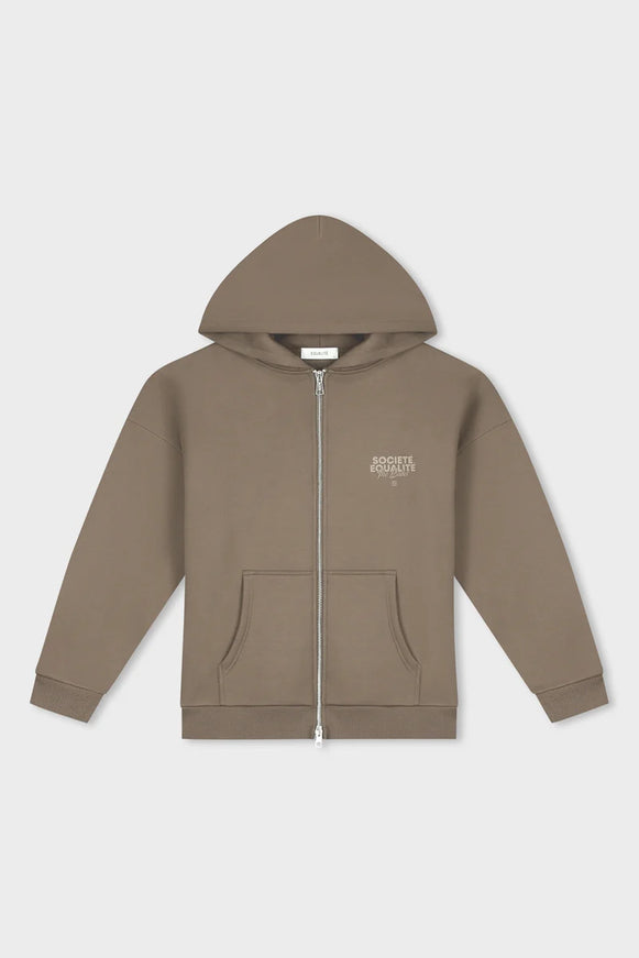 Equalite Equalite Full Zip Hoodie Societe 2.0 FW25 Taupe