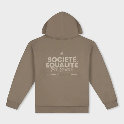Equalite Equalite Full Zip Hoodie Societe 2.0 FW25 Taupe