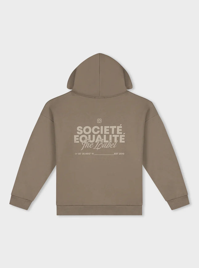 Equalite Equalite Full Zip Hoodie Societe 2.0 FW25 Taupe