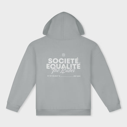 Equalite Equalite Full Zip Hoodie Societe 2.0 SS26 Grey
