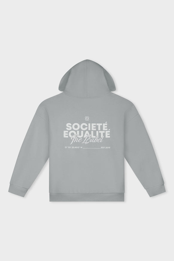 Equalite Equalite Full Zip Hoodie Societe 2.0 SS26 Grey