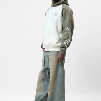 Equalite Equalite Hoodie Oversized Jett Raglan FW26 Off White/Green