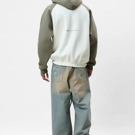 Equalite Equalite Hoodie Oversized Jett Raglan FW26 Off White/Green