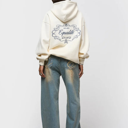 Equalite Equalite Hoodie Oversized Royal FW26 Off White