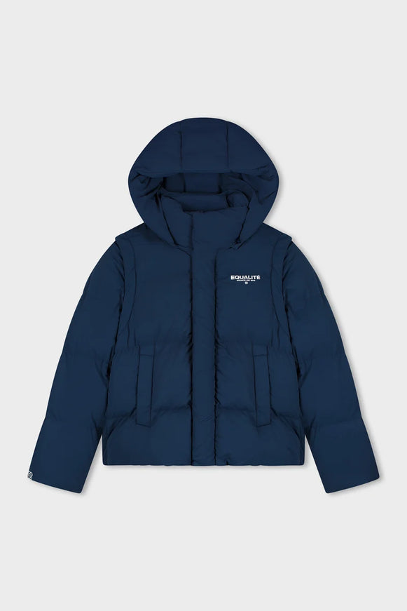 Equalite Equalite Jacket Puffer 2 in 1 Societe FW26 Navy