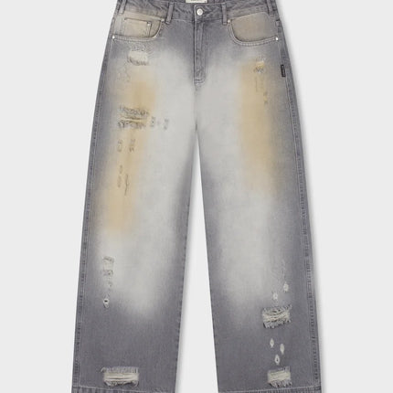 Equalite Equalite Jeans Baggy Lemi FW26 Blue White Dirty Wash
