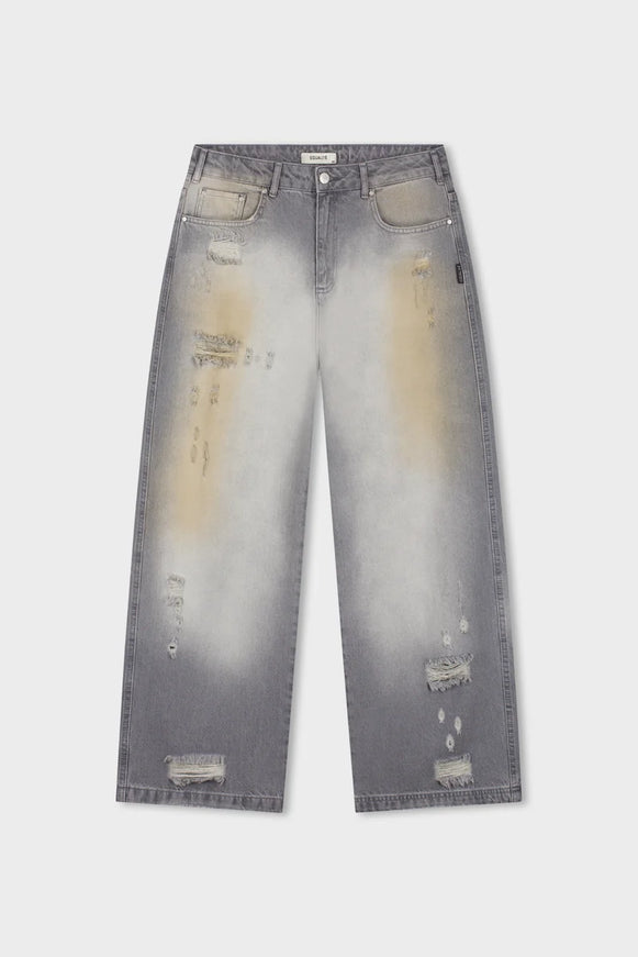 Equalite Equalite Jeans Baggy Lemi FW26 Blue White Dirty Wash