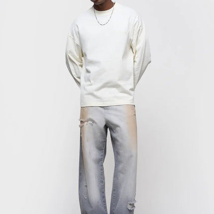 Equalite Equalite Jeans Baggy Lemi FW26 Blue White Dirty Wash
