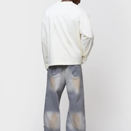 Equalite Equalite Jeans Baggy Lemi FW26 Blue White Dirty Wash