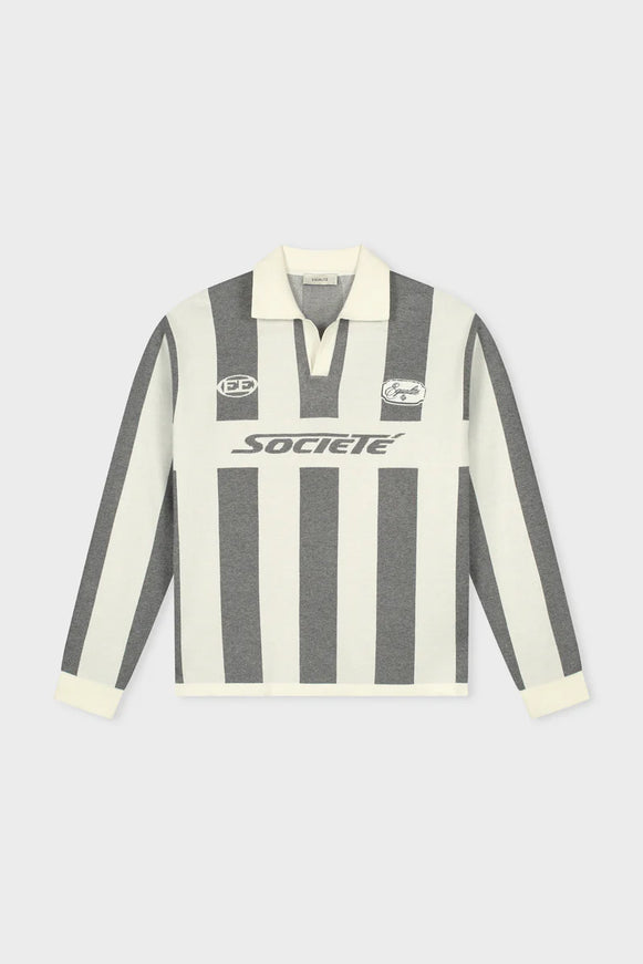 Equalite Equalite Knit Longsleeve Louis Jersey SS26 Off-White/Grey