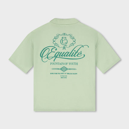 Equalite Equalite Knit Polo Beau SS26 Soft Light Green