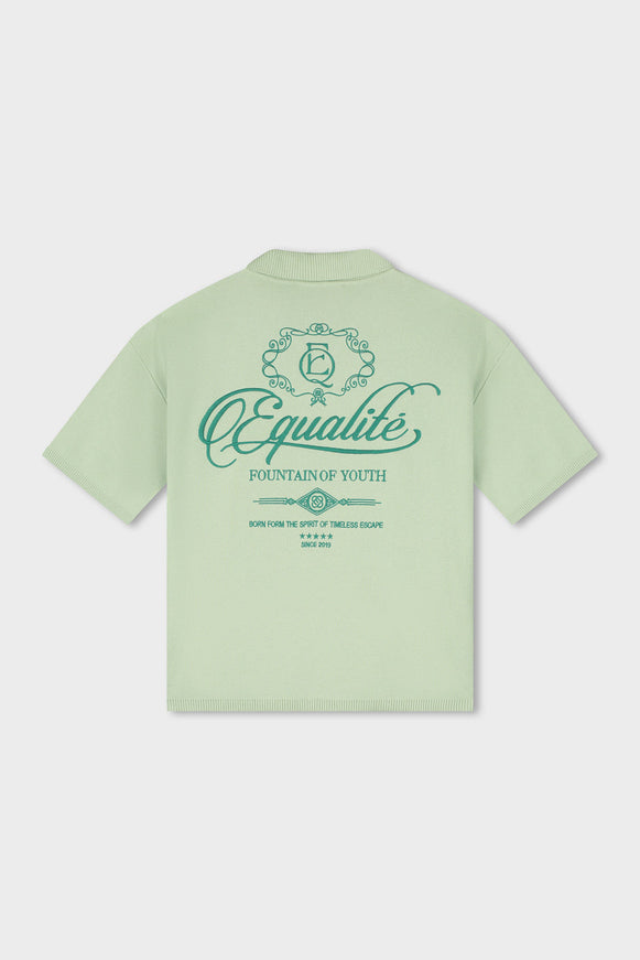 Equalite Equalite Knit Polo Beau SS26 Soft Light Green