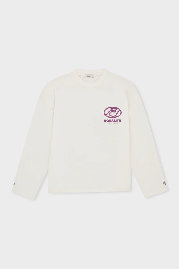 Equalite Equalite Longsleeve Arid FW25 Off White/Deep Purple