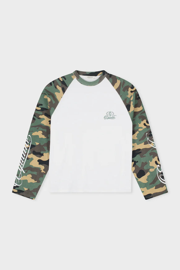 Equalite Equalite Longsleeve Jett Raglan SS26 Off-White/Camo