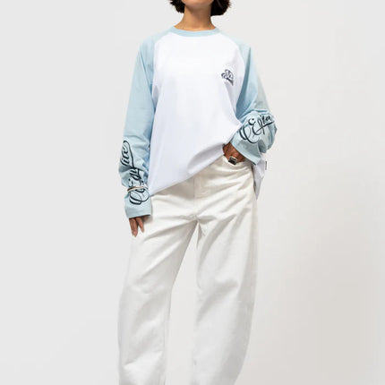 Equalite Equalite Longsleeve Jett Raglan SS26 Off White/Light Blue
