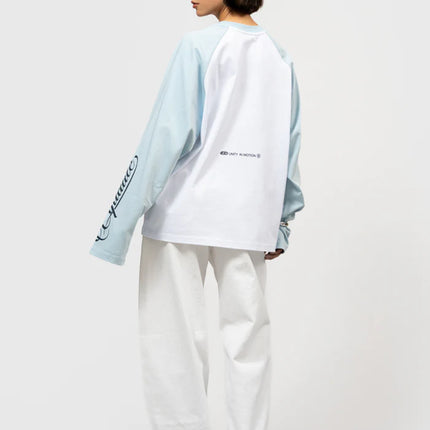 Equalite Equalite Longsleeve Jett Raglan SS26 Off White/Light Blue