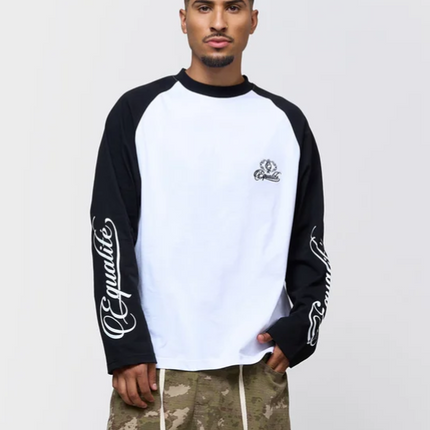 Equalite Equalite Longsleeve Jett Raglan SS26 White/Black