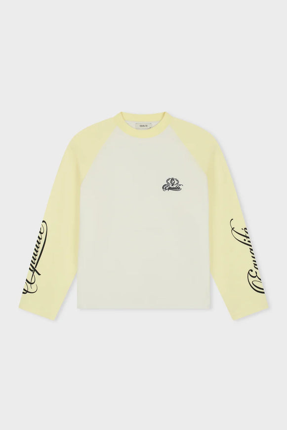 Equalite Equalite Longsleeve Jett Raglan SS26 White/Butter Yellow