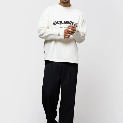 Equalite Equalite Longsleeve Oversized Celeste FW26 Off White