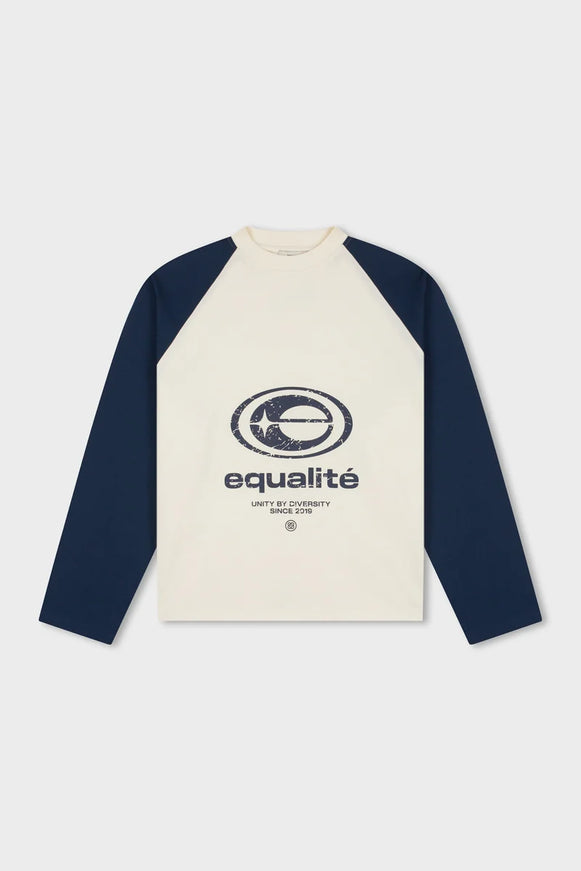 Equalite Equalite Longsleeve Oversized Elan FW26 Off White/Navy