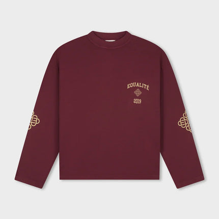 Equalite Equalite Longsleeve Oversized Isa FW26 Washed Burgundy