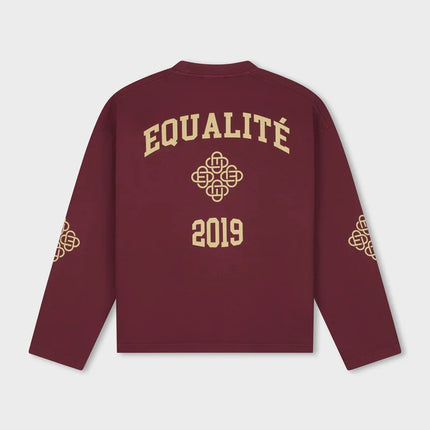 Equalite Equalite Longsleeve Oversized Isa FW26 Washed Burgundy