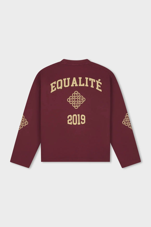 Equalite Equalite Longsleeve Oversized Isa FW26 Washed Burgundy