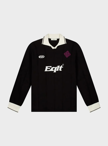 Equalite Equalite Longsleeve Polo Knit Jersey FW25 Black