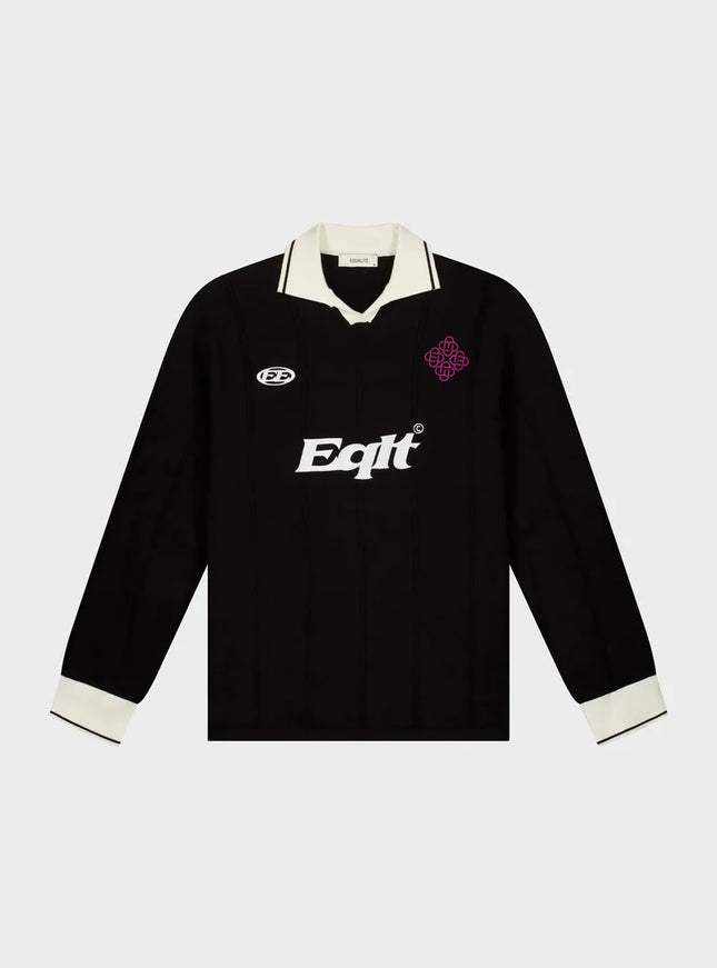 Equalite Equalite Longsleeve Polo Knit Jersey FW25 Black