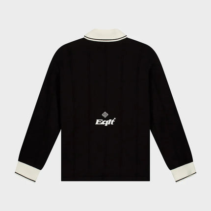 Equalite Equalite Longsleeve Polo Knit Jersey FW25 Black