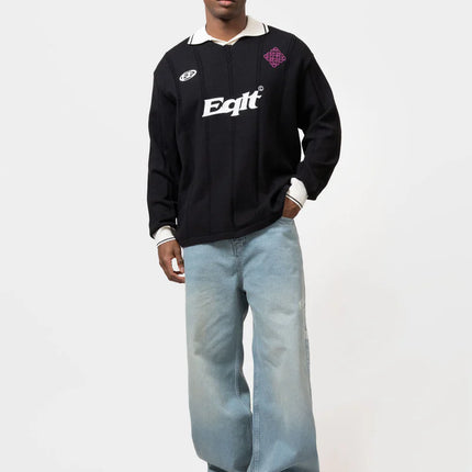 Equalite Equalite Longsleeve Polo Knit Jersey FW25 Black