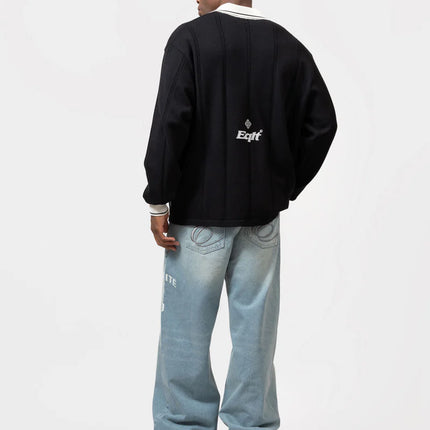 Equalite Equalite Longsleeve Polo Knit Jersey FW25 Black