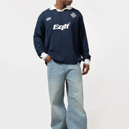 Equalite Equalite Longsleeve Polo Knit Jersey FW25 Navy