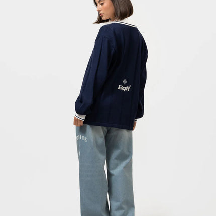 Equalite Equalite Longsleeve Polo Knit Jersey FW25 Navy