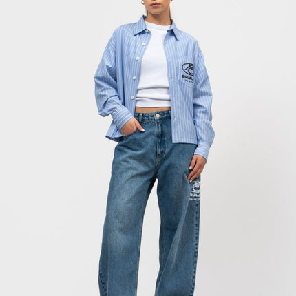 Equalite Equalite Longsleeve Shirt Boxy Arid SS26 Blue