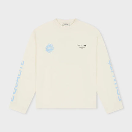 Equalite Equalite Longsleeve Sunny SS26 Off White/Light Blue