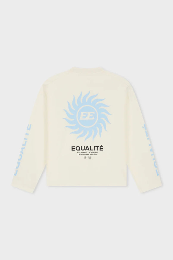 Equalite Equalite Longsleeve Sunny SS26 Off White/Light Blue