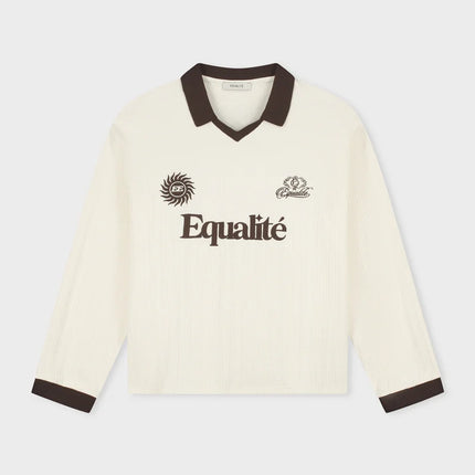 Equalite Equalite Polo Longsleeve Ash SS26 Off-White Brown