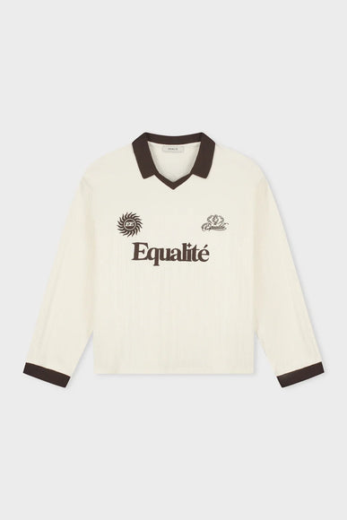 Equalite Equalite Polo Longsleeve Ash SS26 Off-White Brown