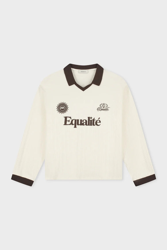 Equalite Equalite Polo Longsleeve Ash SS26 Off-White Brown