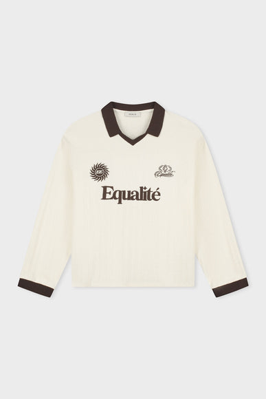 Equalite Equalite Polo Longsleeve Ash SS26 Off-White Brown