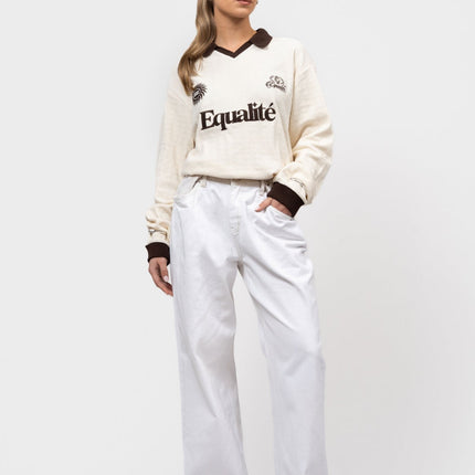 Equalite Equalite Polo Longsleeve Ash SS26 Off-White Brown