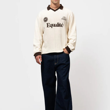 Equalite Equalite Polo Longsleeve Ash SS26 Off-White Brown