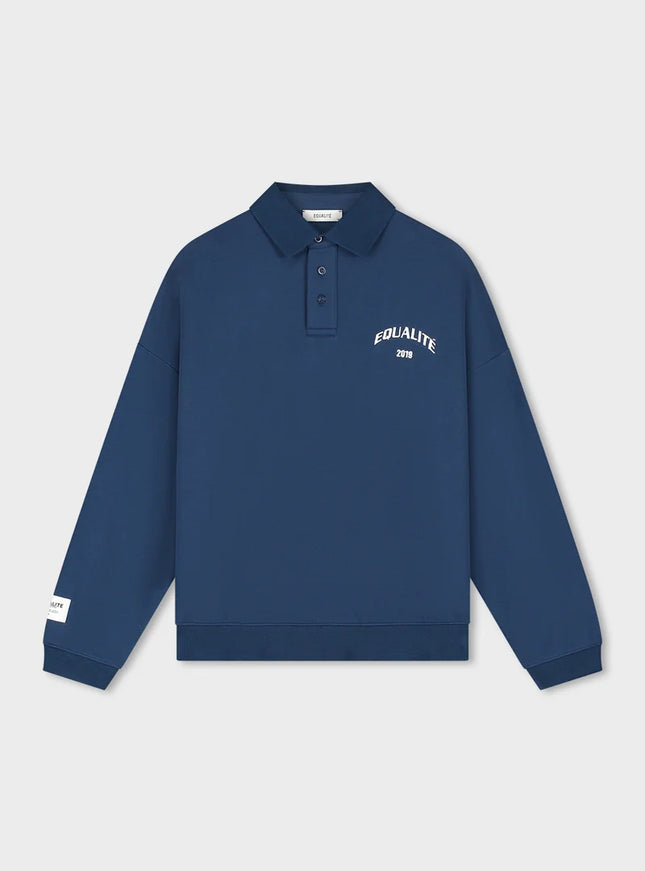 Equalite Equalite Polo Sweater Varsity FW25 Navy / Off White