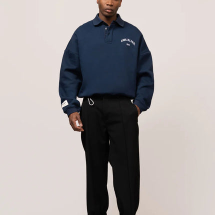 Equalite Equalite Polo Sweater Varsity FW25 Navy / Off White