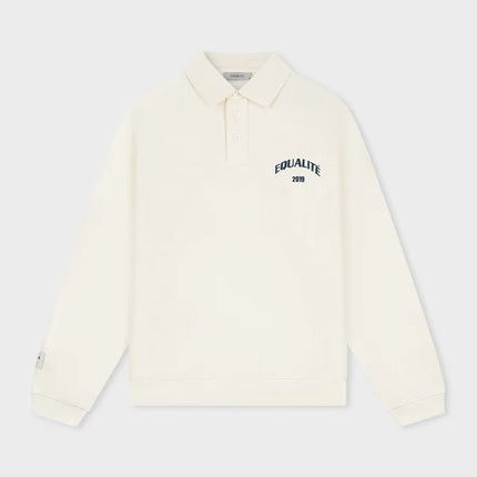 Equalite Equalite Polo Sweater Varsity FW25 Off White / Navy