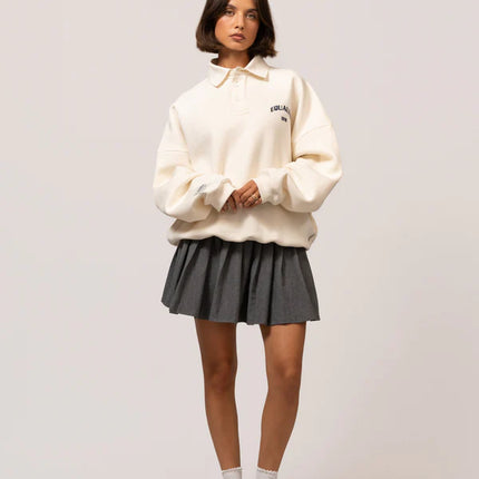 Equalite Equalite Polo Sweater Varsity FW25 Off White / Navy
