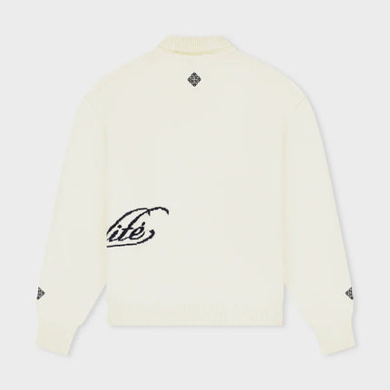Equalite Equalite Quarter Zip Polo Fluffy Knit FW26 Off White
