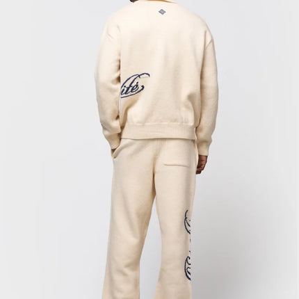Equalite Equalite Quarter Zip Polo Fluffy Knit FW26 Off White